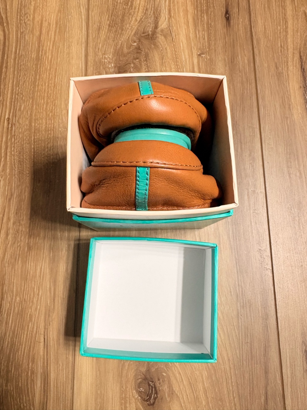 Tieks Leather Foldable Ballet Flats in Chestnut - Picture 4 of 4